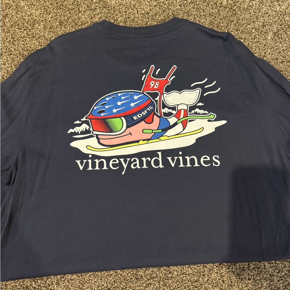 Vineyard Vines Navy Blue Graphic T-Shirt